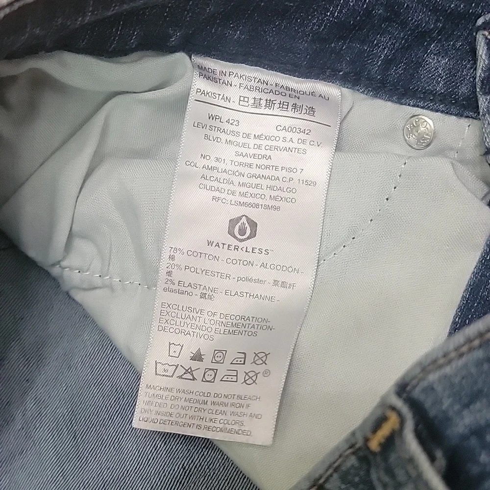 Levis Mid Rise Skinny Jeans Size 6 - Picture 7 of 10